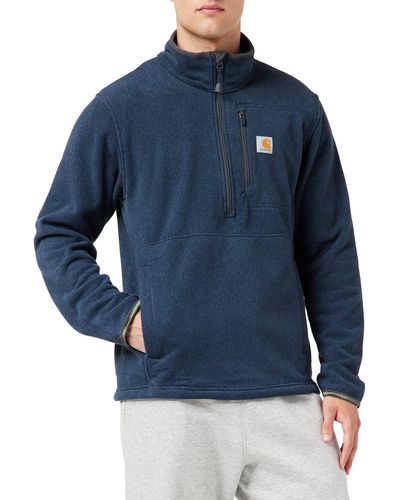 Carhartt S Dalton Half Zip Fleece Sweatshirt - Blau