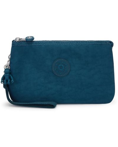 Kipling Pouch Creativity Xl Cosmic Emerald Blue Large