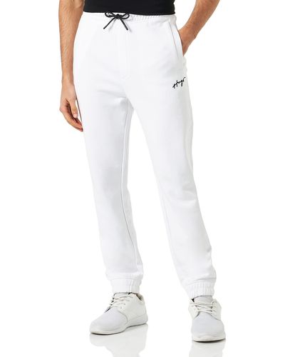 HUGO Drasilia Jersey-Trousers - Weiß