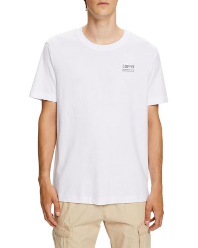 Esprit 073ee2k321 T-shirt - White