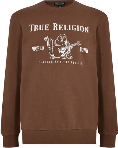 True Religion S Sweatshirt Carafe 3xl - Brown