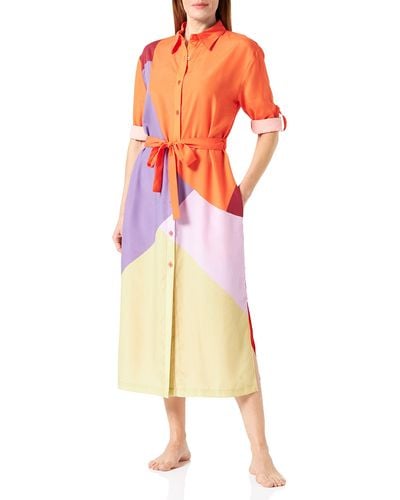 Triumph Thermal Mywear Maxi Dress Bathrobe - Orange