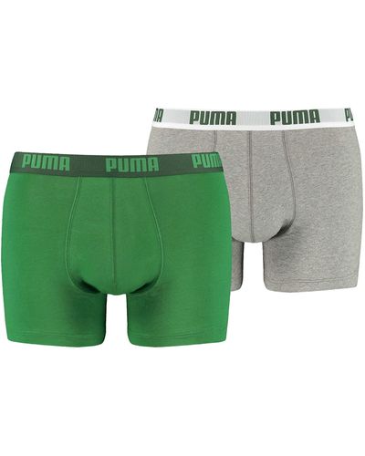 PUMA Basic Boxer 2P Unterwäsche - Grün