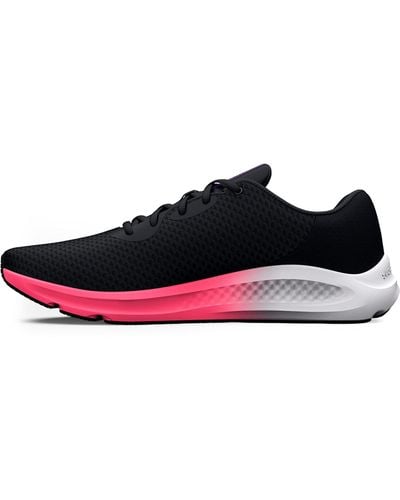 Under Armour Charged Pursuit 3 BL UA Black White Women Running