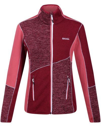 Regatta S Lindalla Vi Full Zip Fleece Jacket - Red