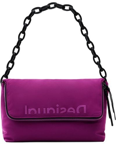 Desigual Logout_venecia Maxi Shoulder Bag - Purple