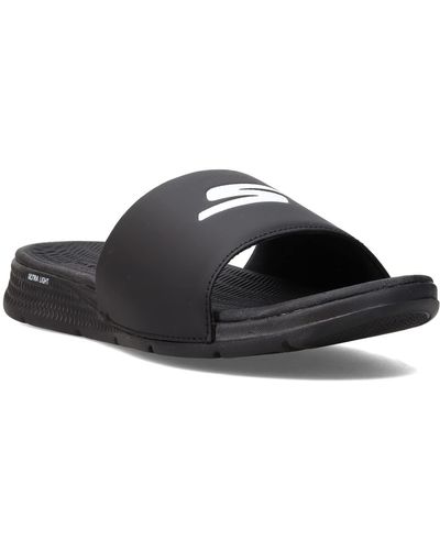 Skechers Go Consistent-Performance Athletic Slide Sandal - Nero