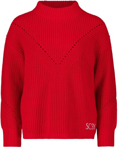 Betty Barclay Strickpullover mit Strickdetails Rot,38