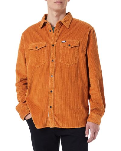 Wrangler Two Flap Pocket Shirt - Orange