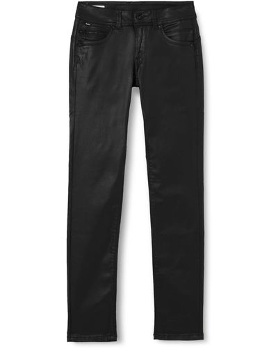 Pepe Jeans Slim Taille Basse à Un Bouton PL204585 Jeans - Noir