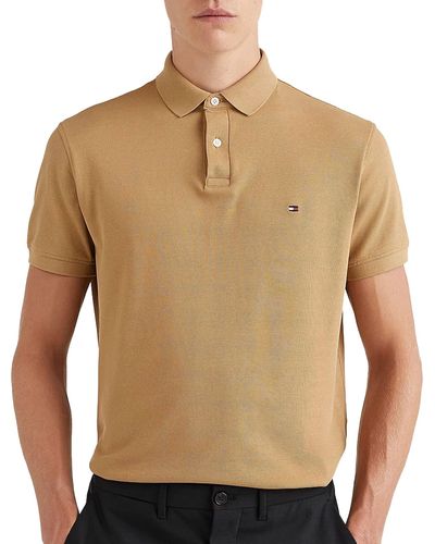 Tommy Hilfiger Hombre Polo de ga Corta 1985 Regular Fit - Neutro