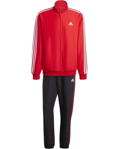 adidas 3-Stripes Woven Track Suit Tuta - Rosso