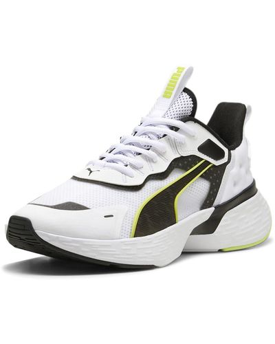 PUMA Mens Softride Sway Running Trainers Shoes - White, White, 7 - Metallic