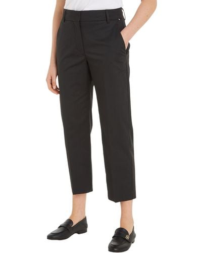 Tommy Hilfiger Trousers Slim Fit Chino - Black
