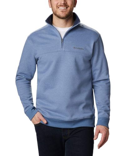 Columbia Hart Mountain Ii Jacke mit halbem Reißverschluss Pullover Sweater - Blau