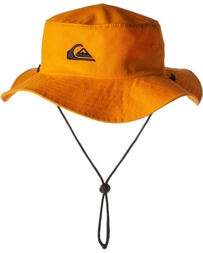 Quiksilver Bushmaster Sun Protection Floppy Visor Bucket Hat - Brown