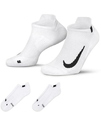 Nike Multiplier Running No-Show-Laufsocken (2 Paar) - Weiß