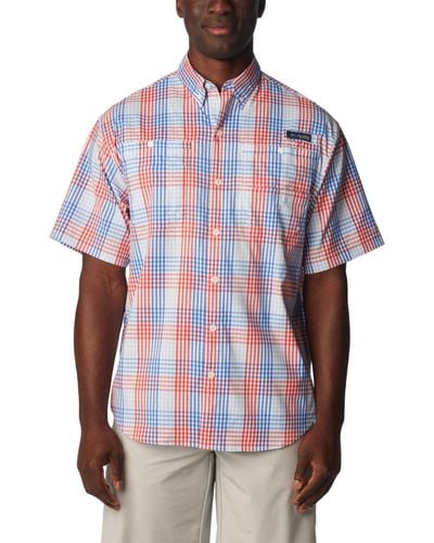 Columbia Super Tamiami Short Sleeve Shirt - Red