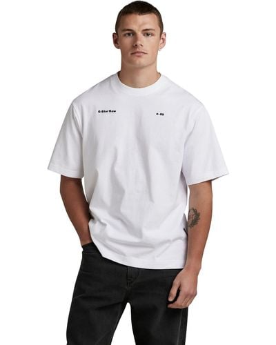 G-Star RAW Boxy Premium Oversized T-shirt - White