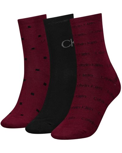 Calvin Klein CLSSC Sock - Rojo