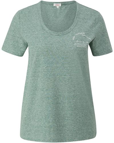 S.oliver T-Shirt mit Rückenprint - Grün