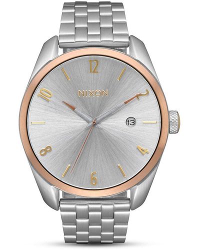 Nixon Digital Quarz Uhr mit Edelstahl Armband A418-2632-00 - Grau
