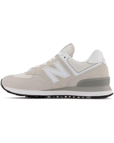 New Balance 574, Sneaker Donna, Grigio Nimbuscloud, 43.5 EU - Bianco