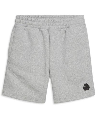 PUMA Mens Rudagon Sweat Shorts Athletic Bottoms Casual Drawstring - Grey, Grey, Medium