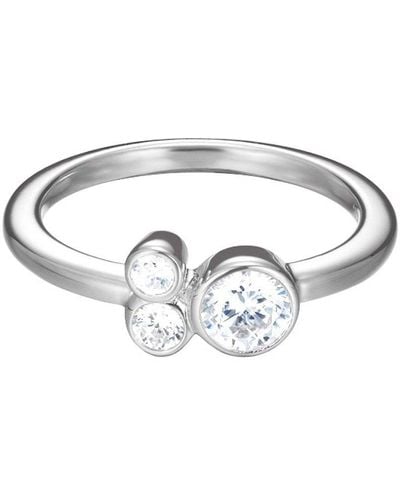 Esprit Ring 925 Sterling Silber Zirkonia sweet parfait weiß - Schwarz