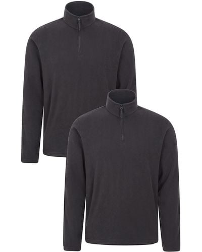 Mountain Warehouse Pullover - atmungsaktives Multifunktions-Shirt und Outdoor-Oberteil für - Schwarz
