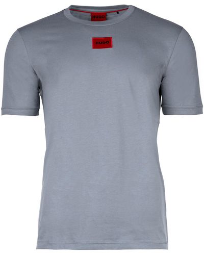 HUGO T-Shirt - Diragolino212 Rundhals - Grau