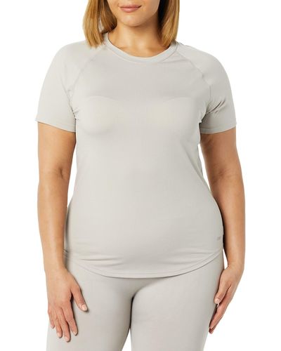 Amazon Essentials Active Seamless Slim-fit Short-sleeve T-shirt - Grey