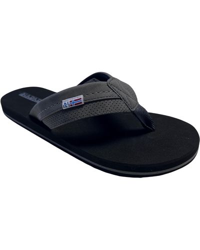 Napapijri Elmo Flip Flops - Black (black, Uk Footwear Size System, Adult, Men, Numeric, Medium, 10) - Blue