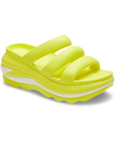 Crocs™ Adult Mega Crush Triple Strap Sandal Platform - Yellow