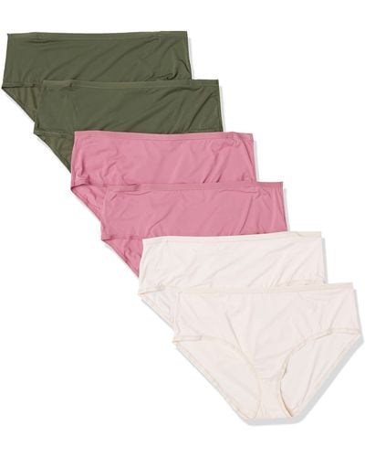 Amazon Essentials Unterwäsche mit mittelhohem Bund - Pink