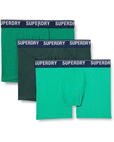 Superdry S Multi Triple Pack Boxer Shorts - Grün
