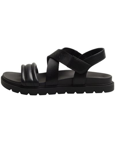 Esprit Comfortable Flat Sandal - Black