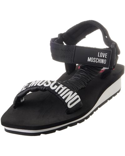 Love Moschino Ja16143g0gi44 Platform Sandals - Black