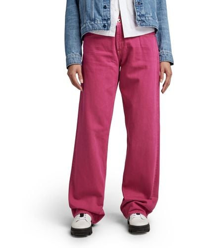 G-Star RAW Judee Loose Jeans Donna ,Rosa - Rosso