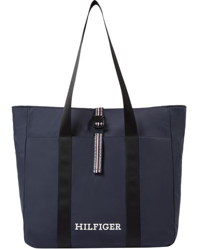 Tommy Hilfiger Tote Bag With Zip - Black