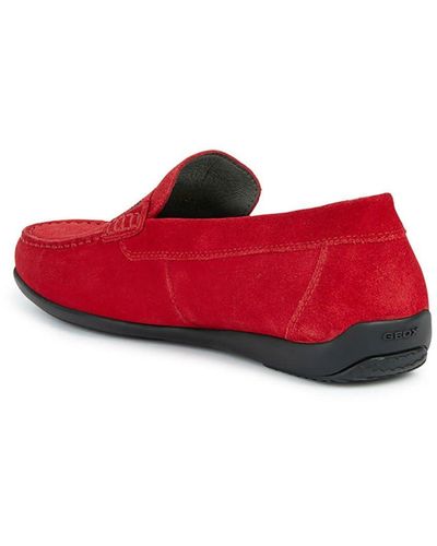 Geox U Ascanio A Moccasin - Rood