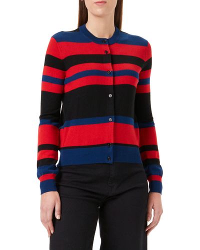 Love Moschino Multicolor Striped Wool Blend - Rosso