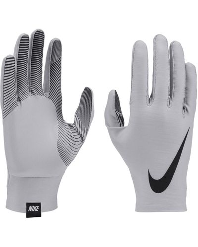 Nike S Base Layer Handschoenen Nen In De Kleur Lt Smoke Grey/black/black - Wit