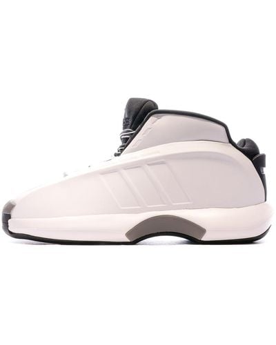 adidas Crazy 1 White Basketball Trainers - Pink