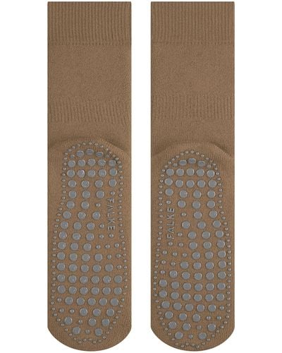 FALKE Hausschuh-Socken Homepads M HP Wolle Baumwolle rutschhemmende Noppen 1 Paar - Grün