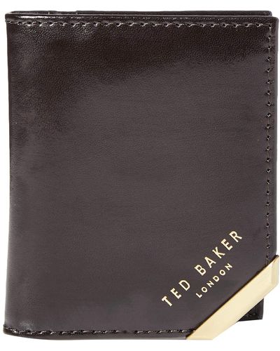 Ted Baker Leather Coral Travel Accessory-envelope Card Holder - Brown
