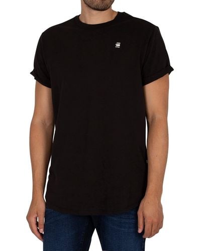 G-Star RAW Lash Crew Neck Long Sleeve T-shirt - Black