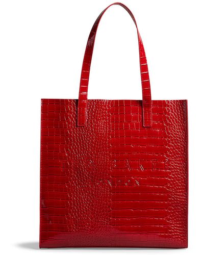 Ted Baker Croccon Tasche Icon Bag - Rot