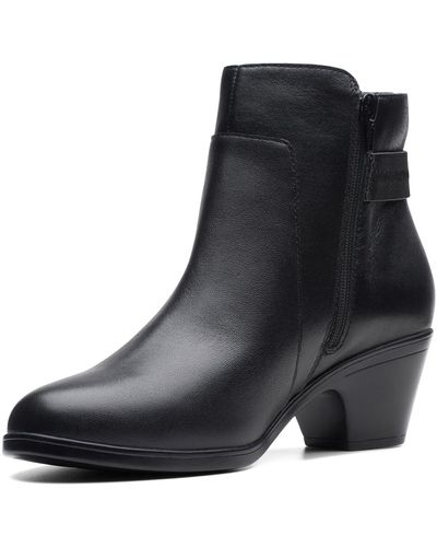 Clarks Emily 2 Holly Ankle Boot - Black