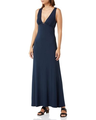 Emporio Armani Stretch Viscose Short Dress - Blue